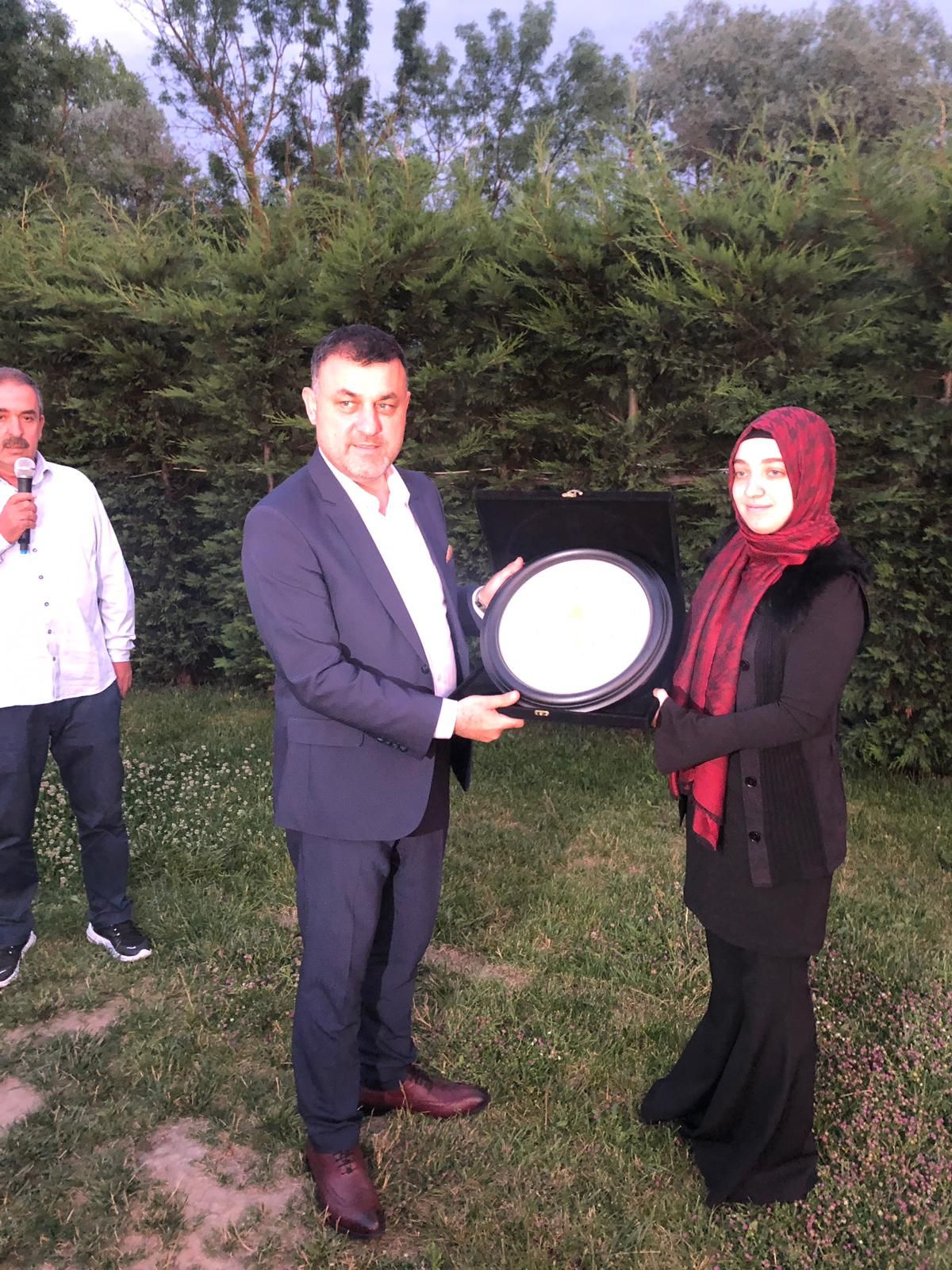 İlçe Kaymakam V. Sayın Rumeysa Sena Kurt a veda yemeği düzenlendi