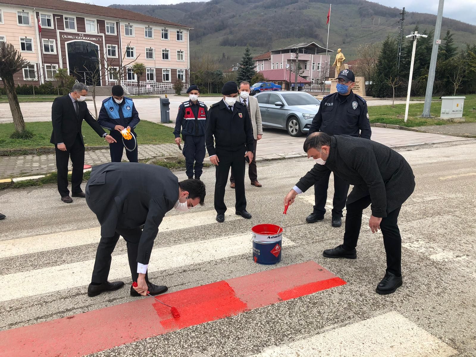 İlçemiz de Önce Yaya Uygulaması Gerçekleştirildi