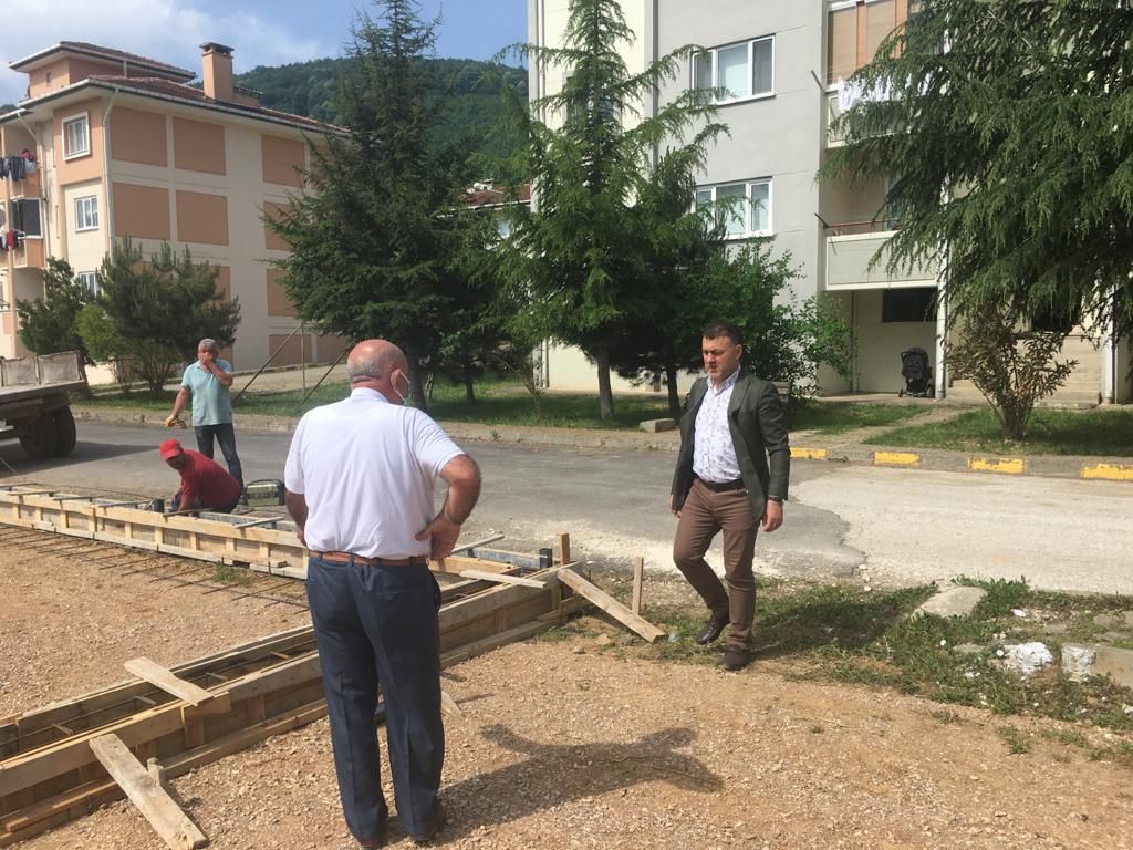 TOKİ KONUTLARINDA ÇOCUK PARKI ÇALIŞMALARI BAŞLADI